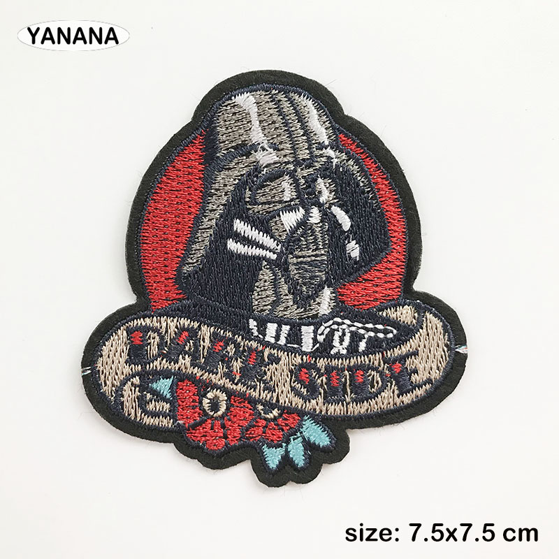Alien hjelm stryge patches syning broderede applikationer til jakke tøj klistermærker badge diy tøj tilbehør: 9