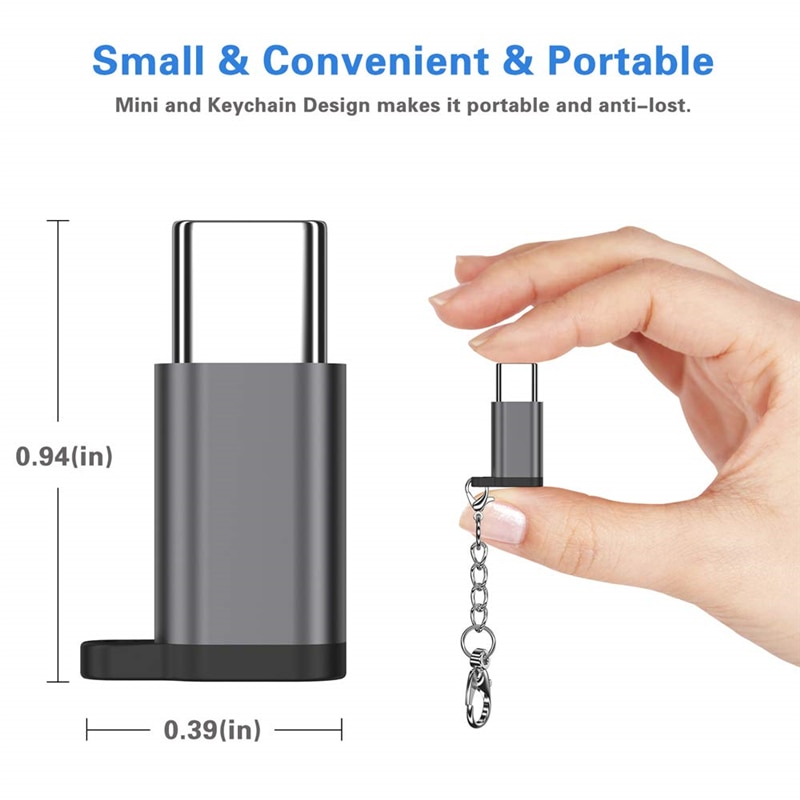 Station d&#39;accueil Micro à Type C, adaptateur de charge, support pour Huawei P20 P30 Pro Samsung S10 S20 Plus, chargeur Usbc