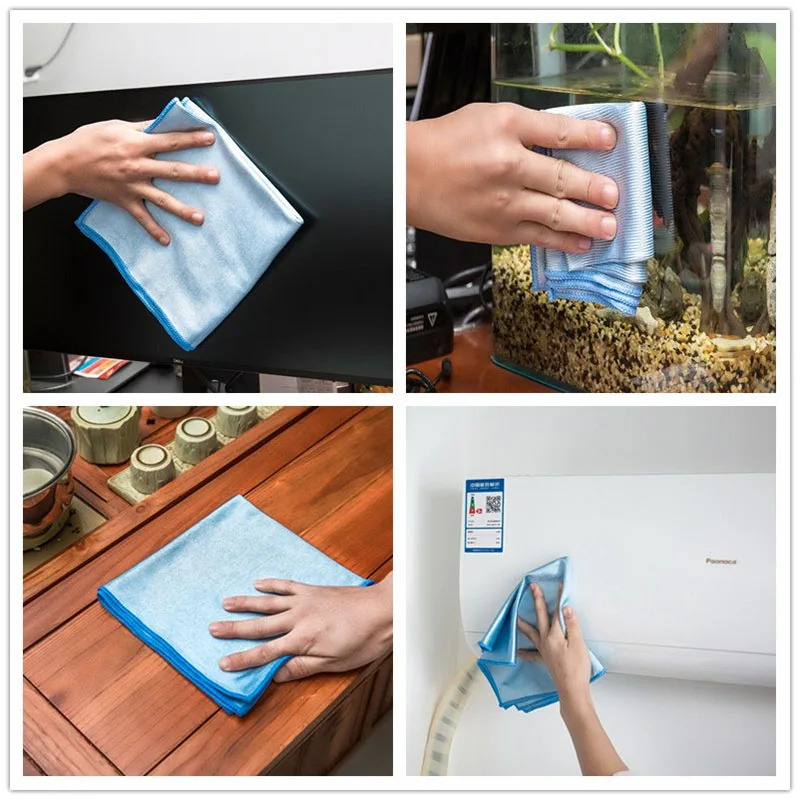 1/2/4pcs Dishcloth Microfiber Glass Cleaning Towel No Trace Rag Mirror for Reusable Wipe Glass Cloth