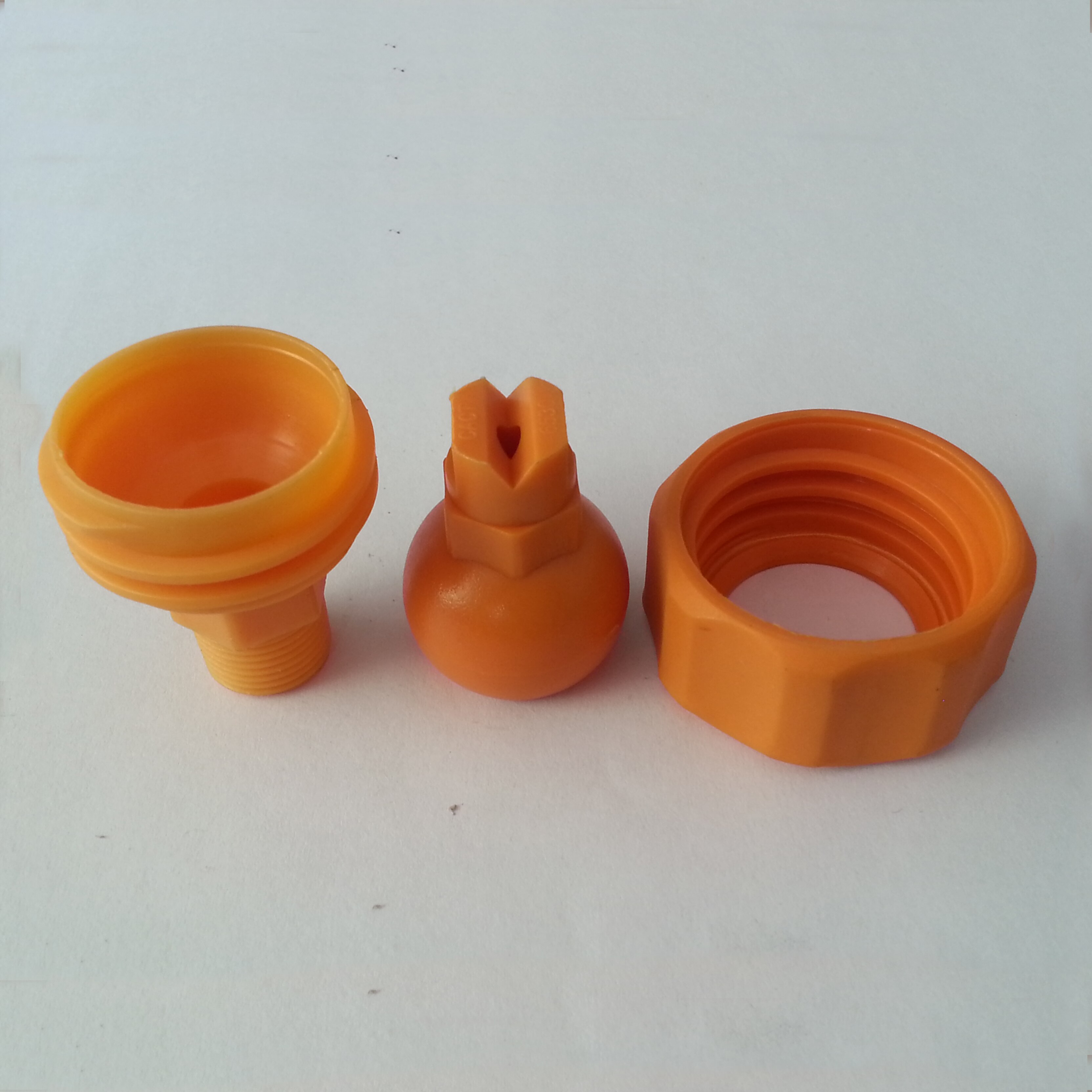 1/4" 3/8" 1/2"PP Plastic adjustable ball flat fan spray nozzle