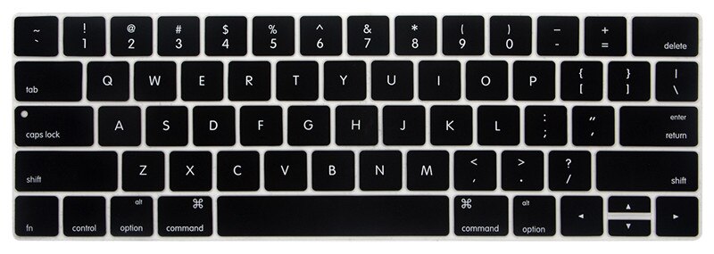 Silikon Tastatur Abdeckung Schutz Haut für Apple Macbook Pro MAC 13 15 Air 13 Weiche tastatur aufkleber 9 Farben: Black Air 11