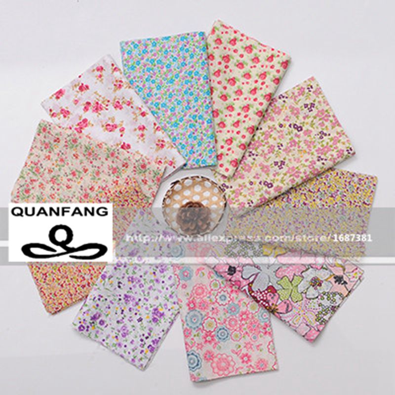 Random Thin Cotton Fabric Patchwork For Sewing Scrapbooking Fat Quarters Tissue Quilt Pattern Needlework Scraps 80pcs 20*24cm