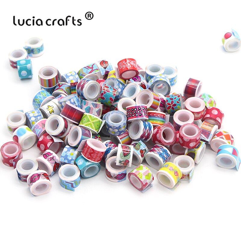 Lucia hantverk 10 st tecknade band självhäftande klistermärke självhäftande scrapbooking dagbok spetsdekoration skolkontorsmaterial  i1016