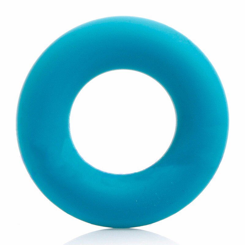 1Pcs 7cm Diameter Strength Hand Grip Ring Muscle Power Training Rubber Ring Exerciser Gym Expander Gripper Strength Finger Ring: Blue
