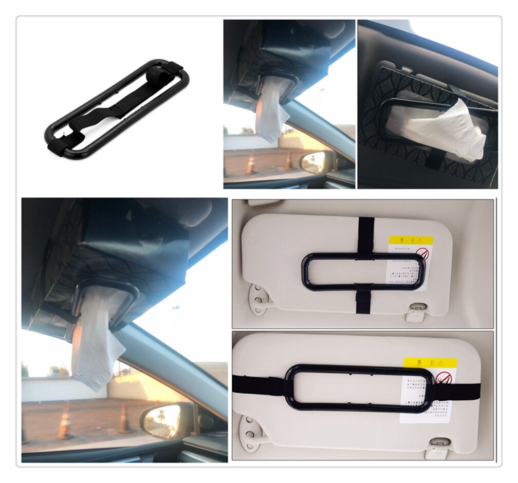 Multifunctional auto sun visor tissue box Car accessories for Renault Latitude Laguna Frendzy DeZir Safrane ZE
