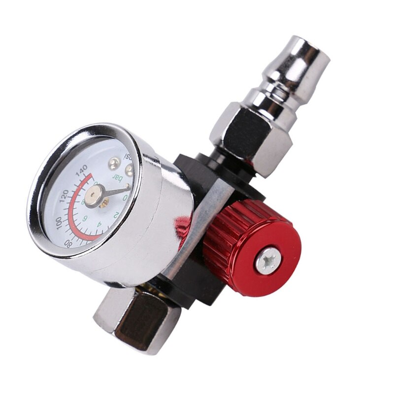 Air Flow Regulator Air Compressor Regulator with Gauge 0-140 PSI Spray Guns