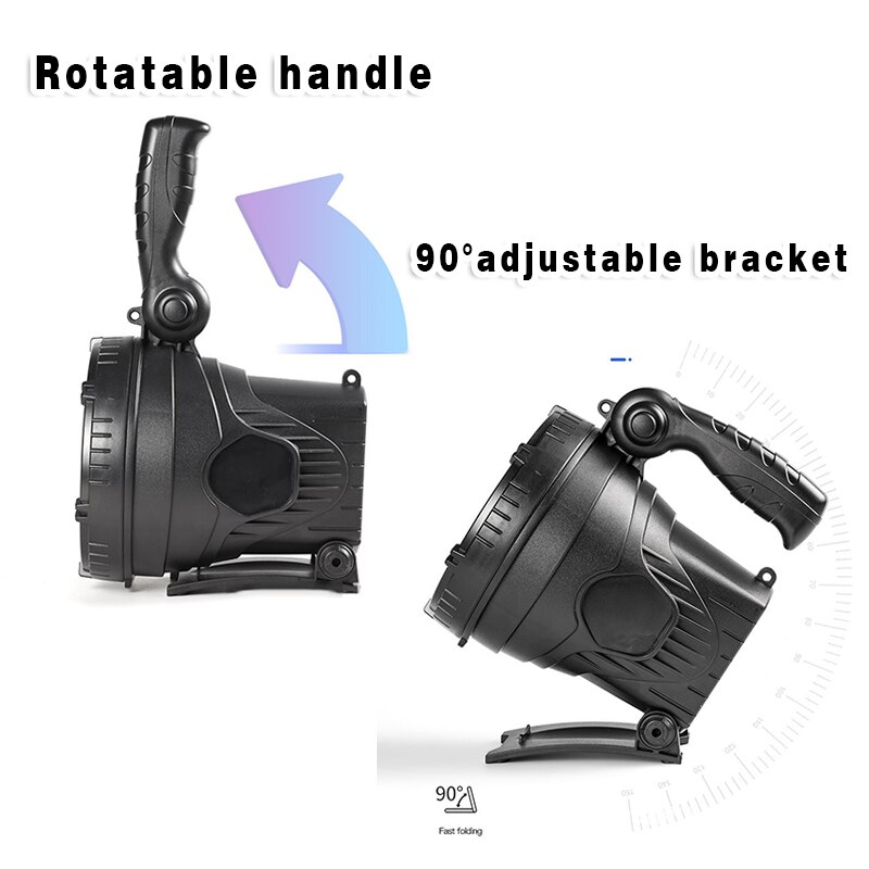 Most Powerful LED Portable Spotlight Flashlight Searchlight with P90 Lamp Beads Suitable for Outdoor Camping Lampe Led Torch