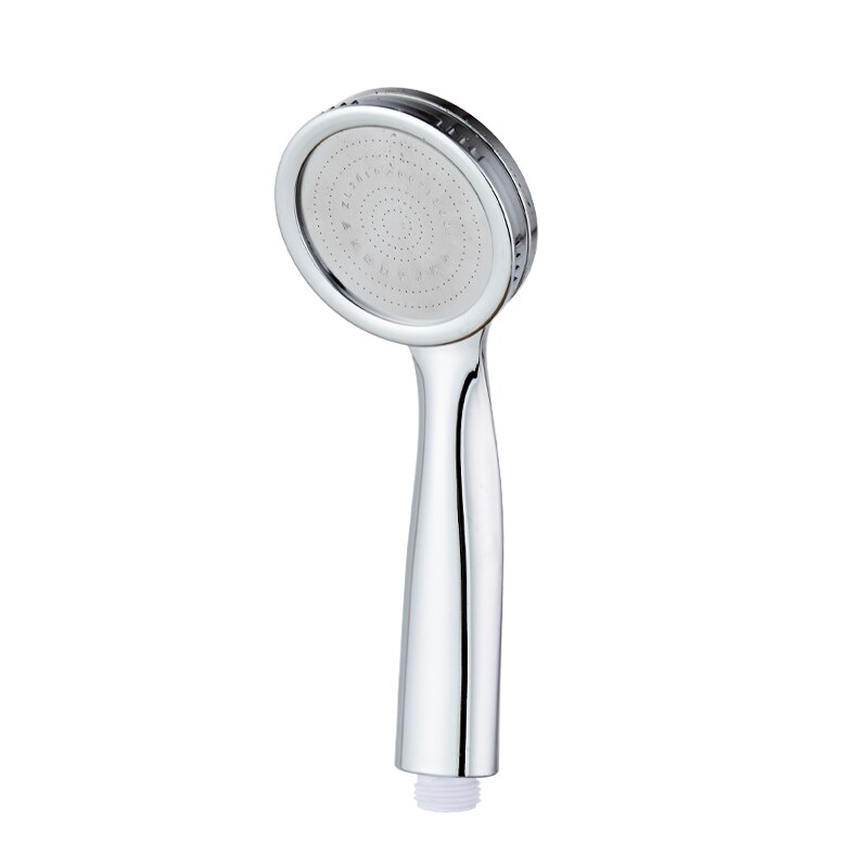 High Pressure HandHeld Shower Head Set Bathroom Pressurized Water-saving Round Spray Nozzle ShowerHead Set Chrome-Plate