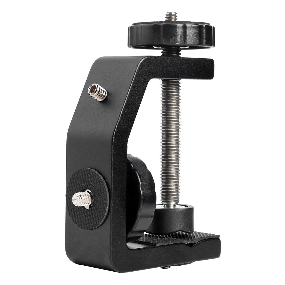 Pince de bureau Support Caméra LAMPE À LED Flash Support Fixe Pour La Photographie en Studio Boucle Base Surface Verticale Adaptateur de Montage: Large