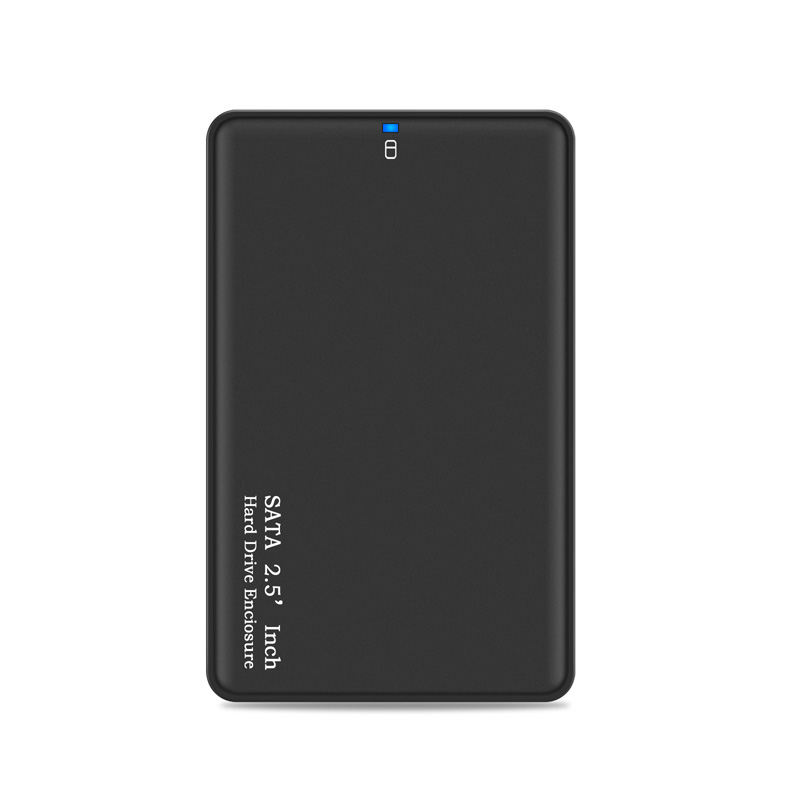 Scatola da 2.5 pollici USB 3.0 SATA Hd unità HDD custodia per hdd esterna custodia nera strumento gratuito 5 Gbps supporto UASP per disco rigido SSD/ 2TB