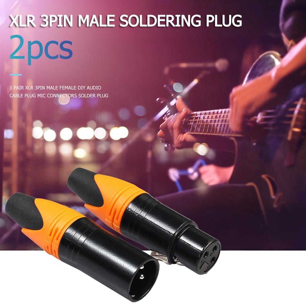 2 pièces boîtier en alliage de Zinc XLR 3 broches mâle femelle adaptateur Audio connecteur pour les produits Mic appartiennent au positionnement haut de gamme