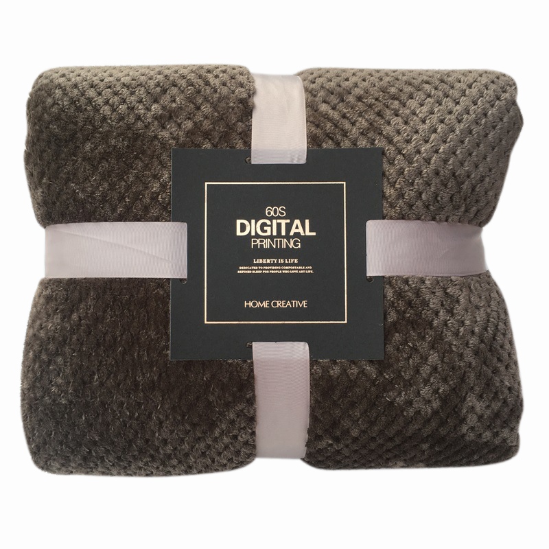 Couverture de lit d'ouatine grandes couvertures de flanelle de maille couverture de bébé respirante épaisse couvertures de bureau de Sofa à la maison: 6 / 100x150cm