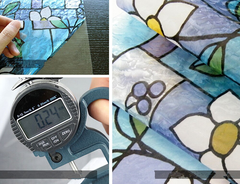 Fancy-fix Decorative Window Film Vinyl No Glue Frosted Privacy Film Static Cling 36" x 20"(92cm x 50cm)