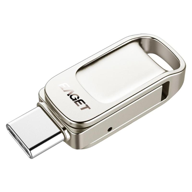 EAGET CU31 del Metallo USB 3.0 Flash Drive 32/64/128GB di Memoria Portatile di Archiviazione del Bastone Mini Disc di U telefono OTG Tipo C Pen Drive