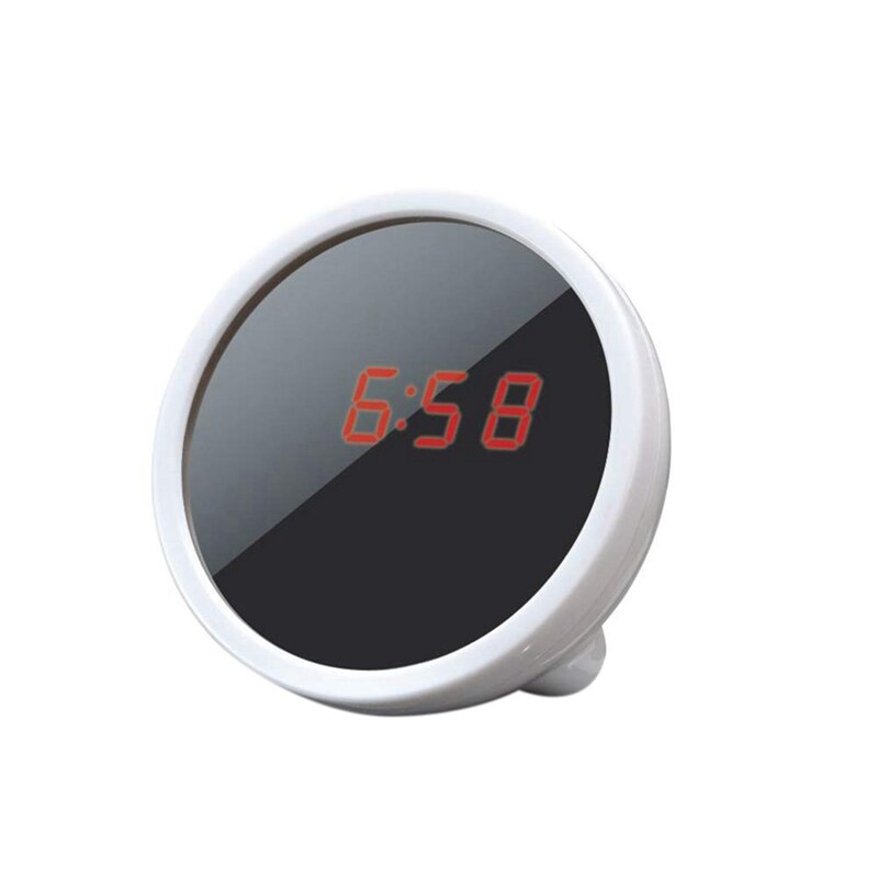Digital Alarm Clock Makeup Mirror Mini Portable Multi-Function LED Display Clock Night Light