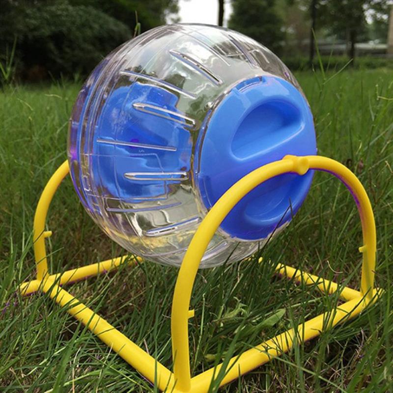 Hamsterbold bærbar lille kæledyr plast udendørs træningskugle med stativ kæledyr sjov løbeboldhjul leverer kæledyrsprodukt хомяк