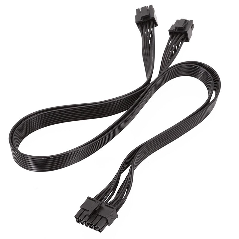 Câble d&#39;alimentation modulaire PSU 12 broches vers double 8 broches (6 + 2) PCI-E pour Seasonic P-860 P-1000 X-1050 (60cm)