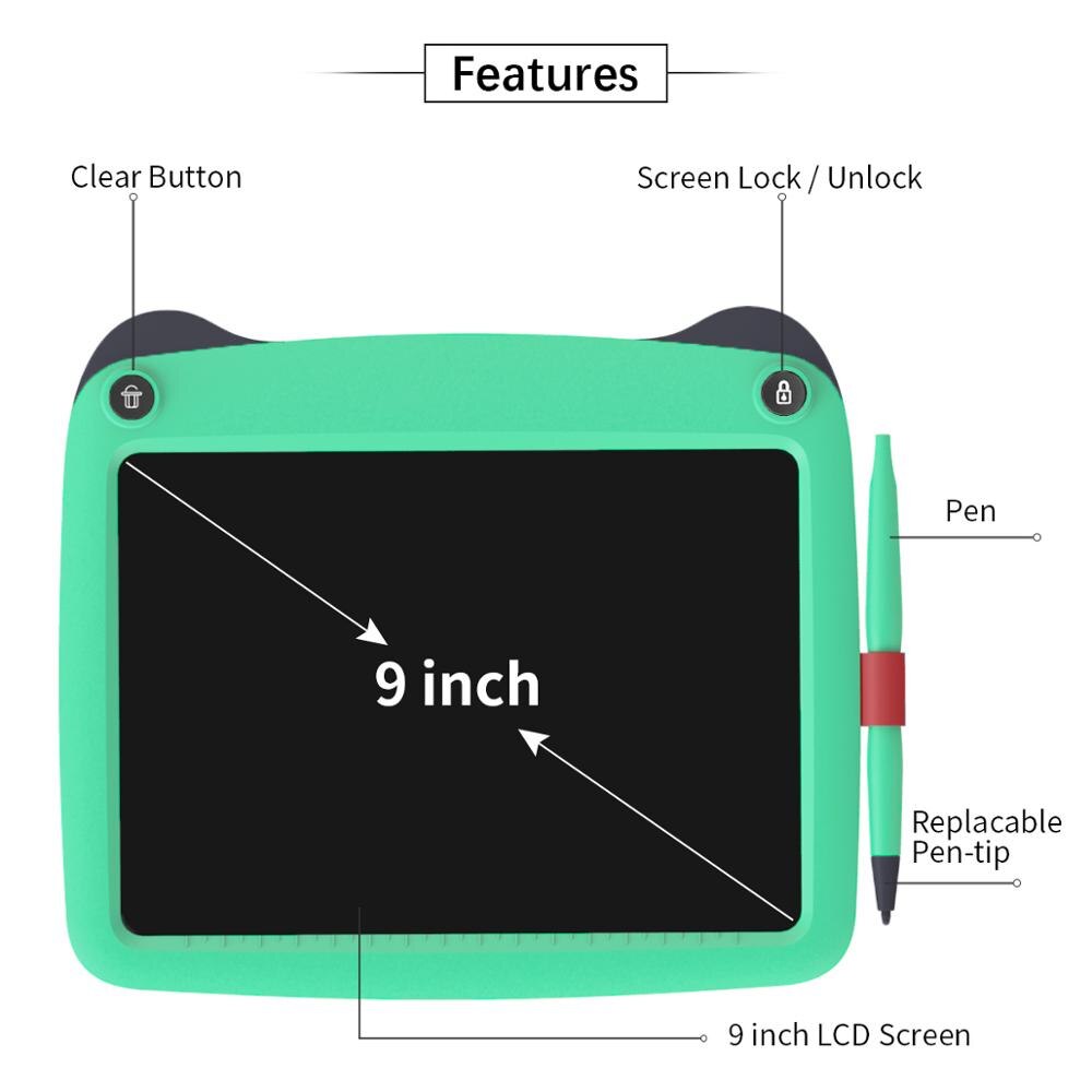Enotepad 9 Inch Lcd Digitale Tablet Elektronische Een Klik Clearing Handschrift Pad Laag Verbruik Kinderen Tekening Schrijfbord