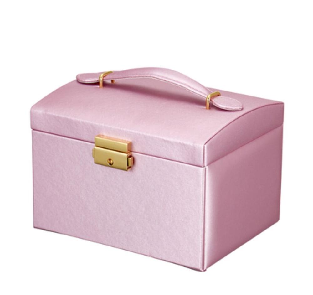 PU Schmuck Organizer box make-up Organizer Armbänder Ohrring & Ring sarg verpackung fall box Halskette container mädchen: Light Purple