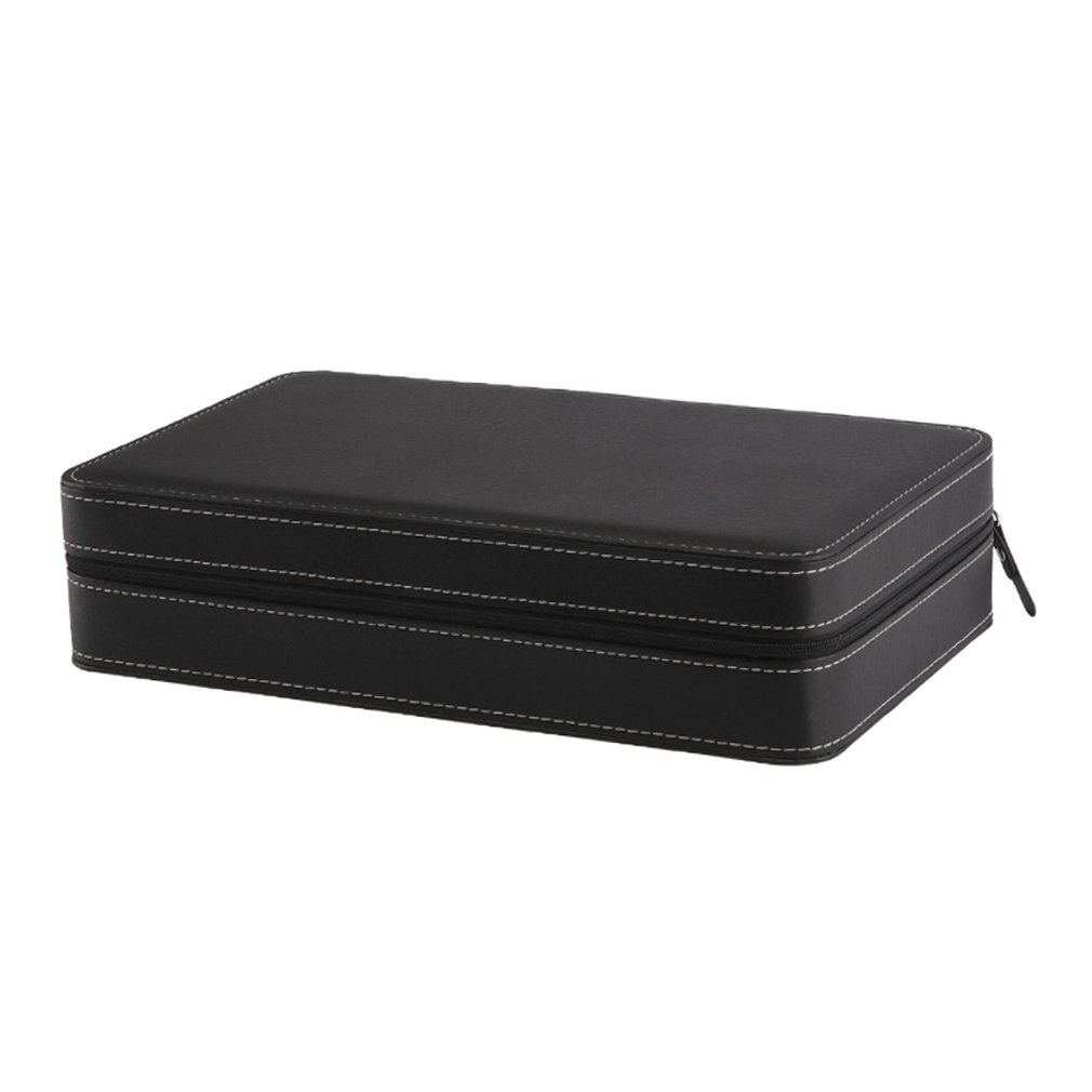 Portable 12 Slots Horloge Doos Opbergtas Met Rits Multi-Functionele Armband Horloges Display Kist Horloges Houder Kist