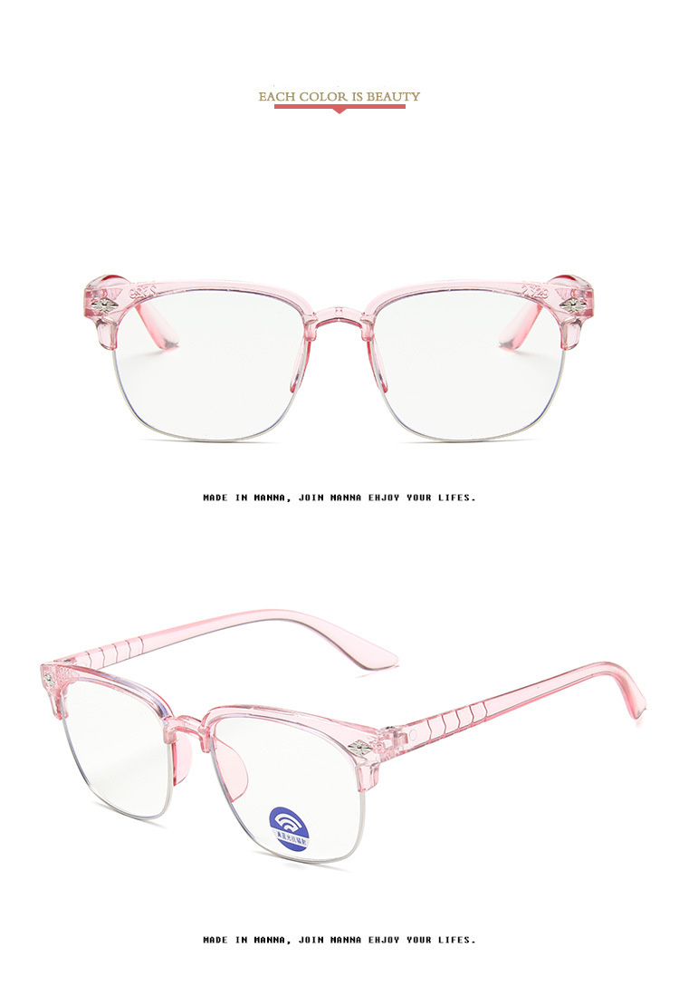 Datamaskin låve briller anti-blå jenter takrenne briller anti blå lys briller optisk ødu brille uv blokkerende briller nagle: Tr rosa