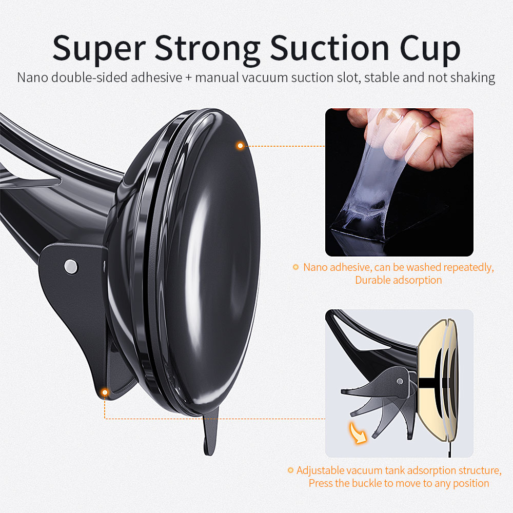 Essager Supporto universale per telefono cellulare per auto per telefono nel supporto per auto Supporto per cellulare per parabrezza Supporto per smartphone Voiture Suporte Porta