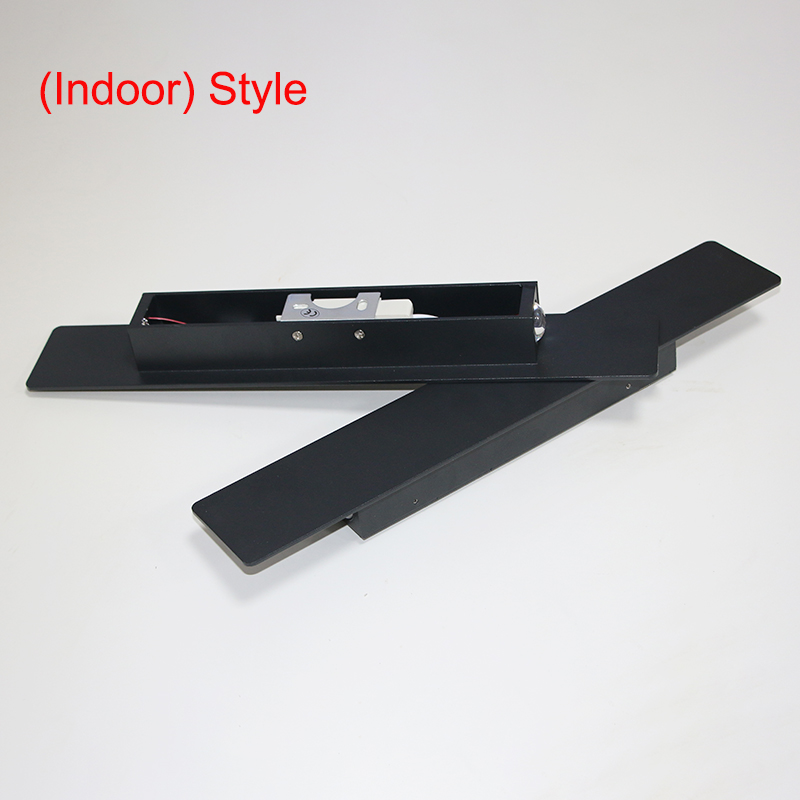 Outdoor waterdichte wandlampen Strip aluminium wandlampen 18W LED zwarte wandlamp slaapkamer exterieur buitenverlichtingsarmaturen