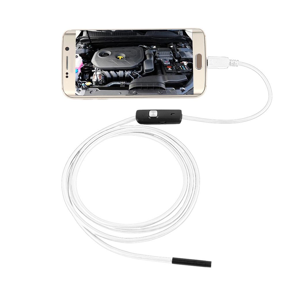 5.5Mm Endoscoop Waterdichte Borescope Inspectie Camera 6LED Voor Andorid Telefoon Webcam Kabel