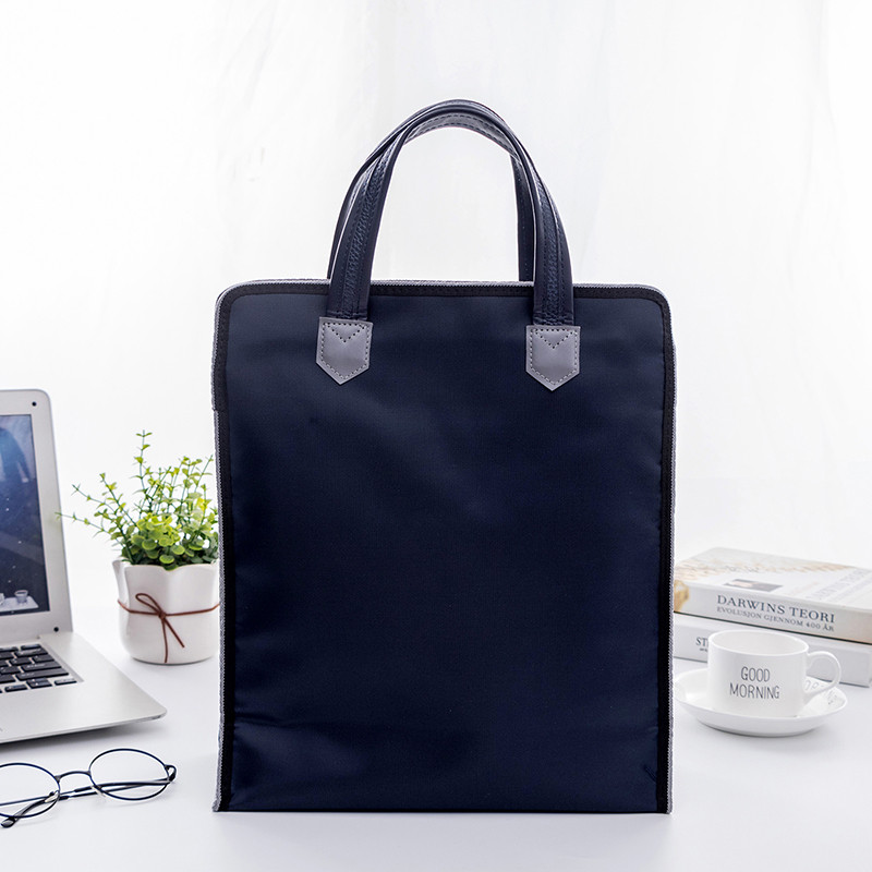 Impermeabile A4 Oxford + PU borsa portadocumenti portatile borsa per computer portatile borsa per ufficio borsa per documenti contratto borsa per studenti