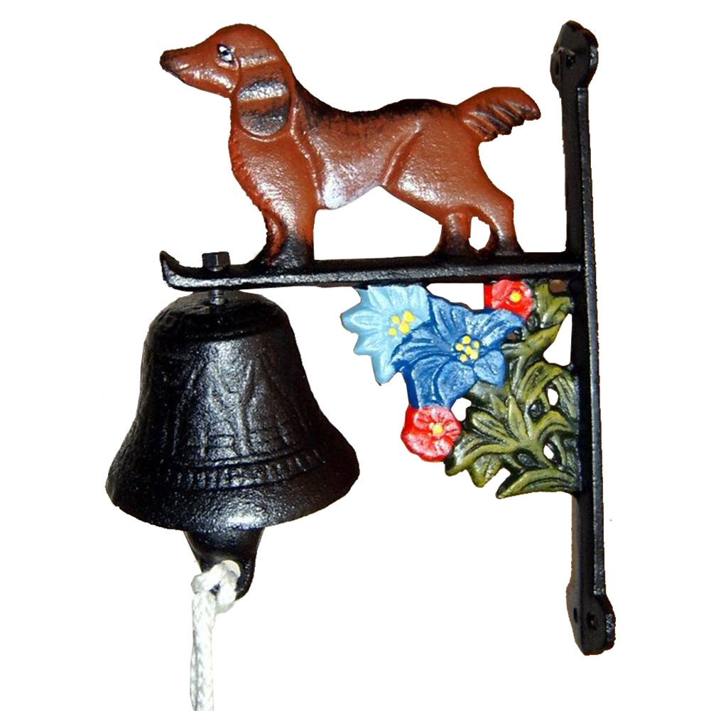 Sonnette De Porte En Métal – Cloche Décorative Noire, Style Vintage, Fer Forgé