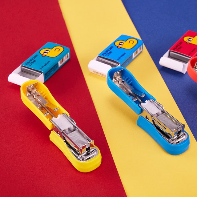 Grapadora agrafeuse Nietmachine student nietmachine Cartoon Mini Nietmachine kinderen leuke