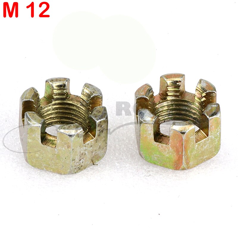 1 pair 2 pcs M10/M12/M14/M16/M20 Groove Nuts Screw For Go karts wheel tire Agricultural Vehicles ATV Quad: Red