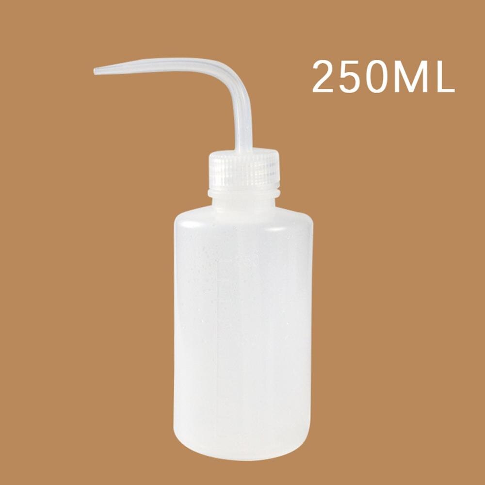 250/500/1000ml vand næb hælde kedel værktøj sukkulenter plante blomst vanding kan presse flasker med lang dyse næb dråber: 250ml hvide