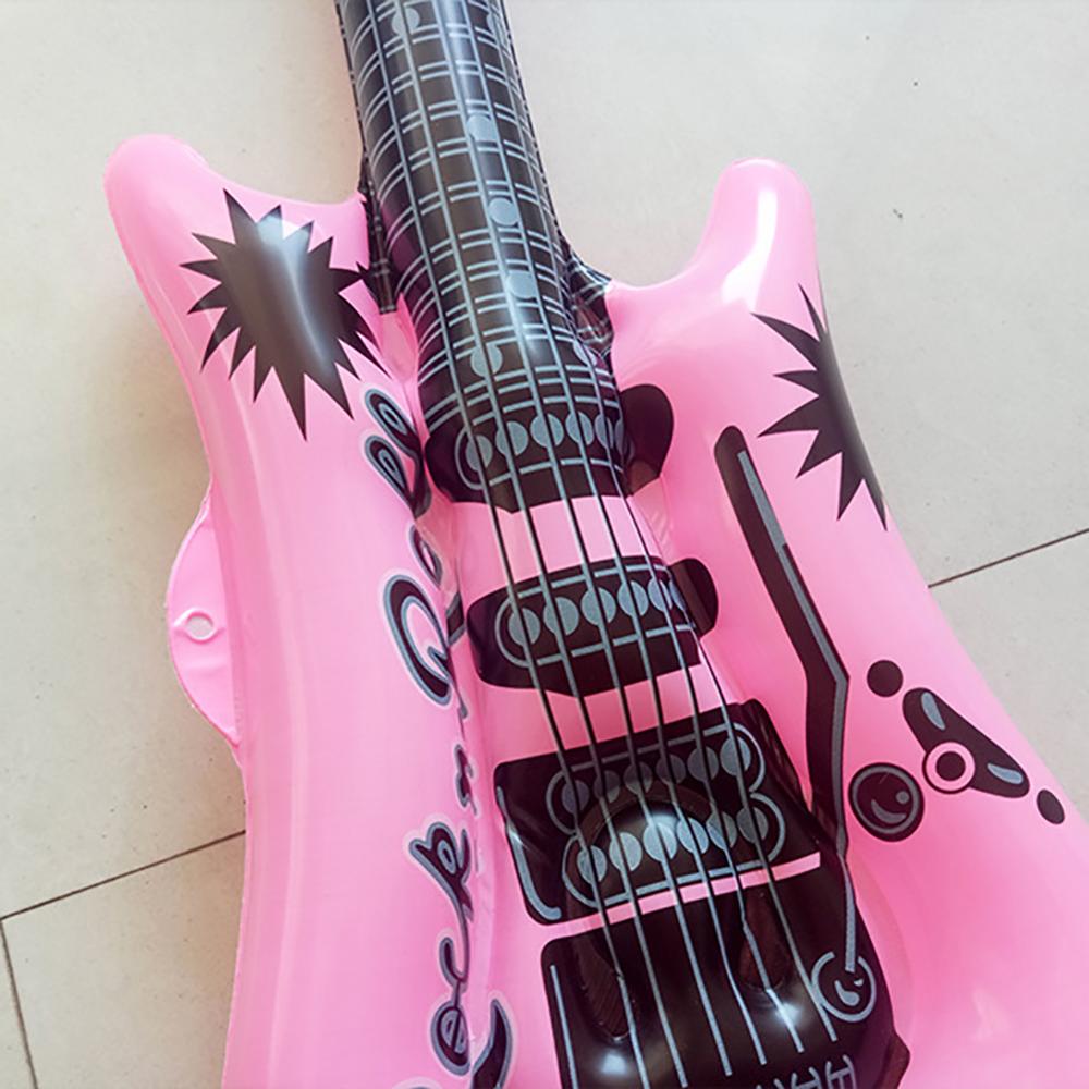 PVC Inflatable Simulated Guitar Balloon Rock Instrument Kids Toy Party Decor For Children Kids Birthday Chirstmas