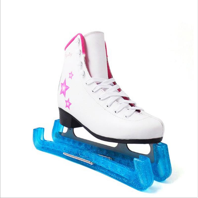 2 Stuks 32Cm Zacht Plastic Ijshockey Figuur Skate Blade Guard Cover Protector Accessoires Voor Vrouwen Mannen Jeugd Kids