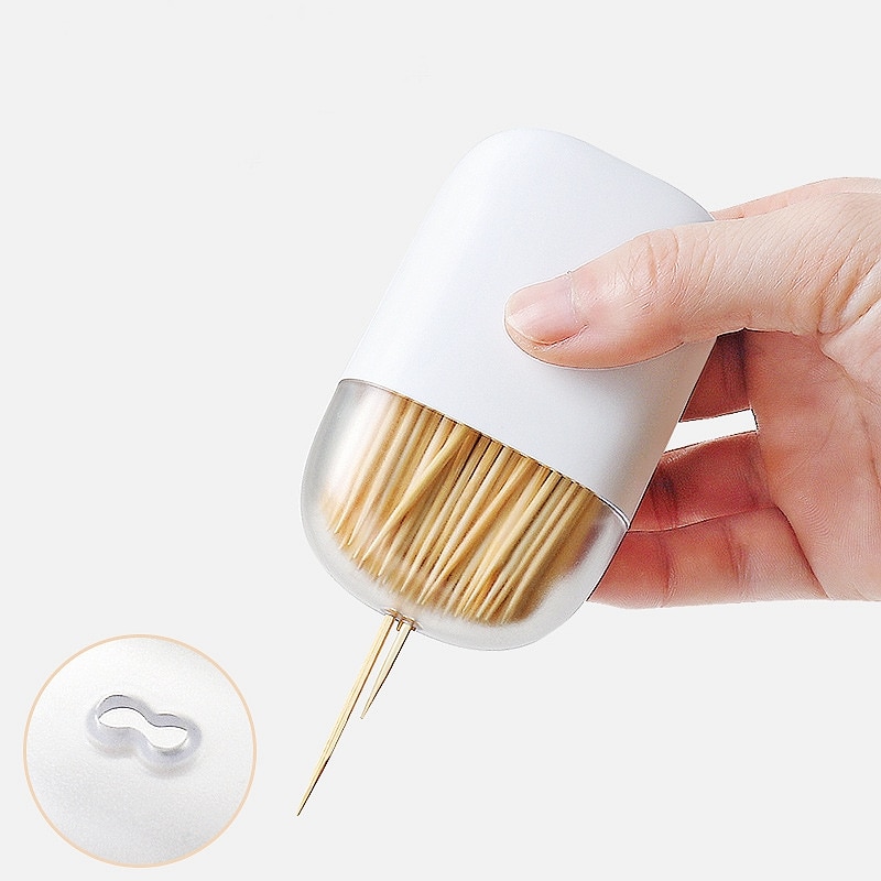 Magnetic Toothpick Holder Container Portable Toothpick Box Refrigerator Microwave Oven Household Table Toothpick Dispenser