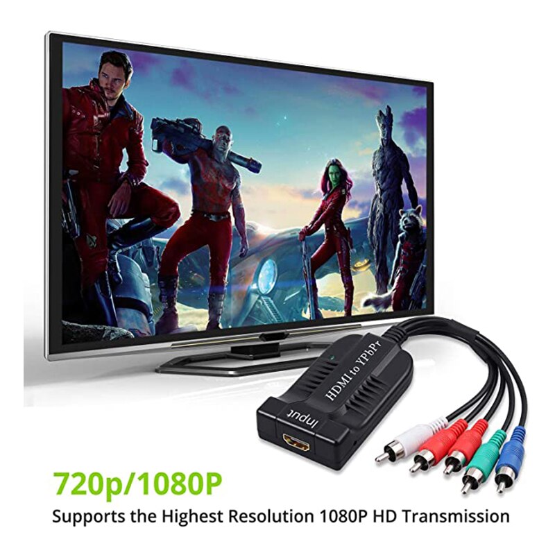 HDMI to Ypbpr Component Converter 5RCA Composite Video Frequency Conversion 1080P HD For Old TV