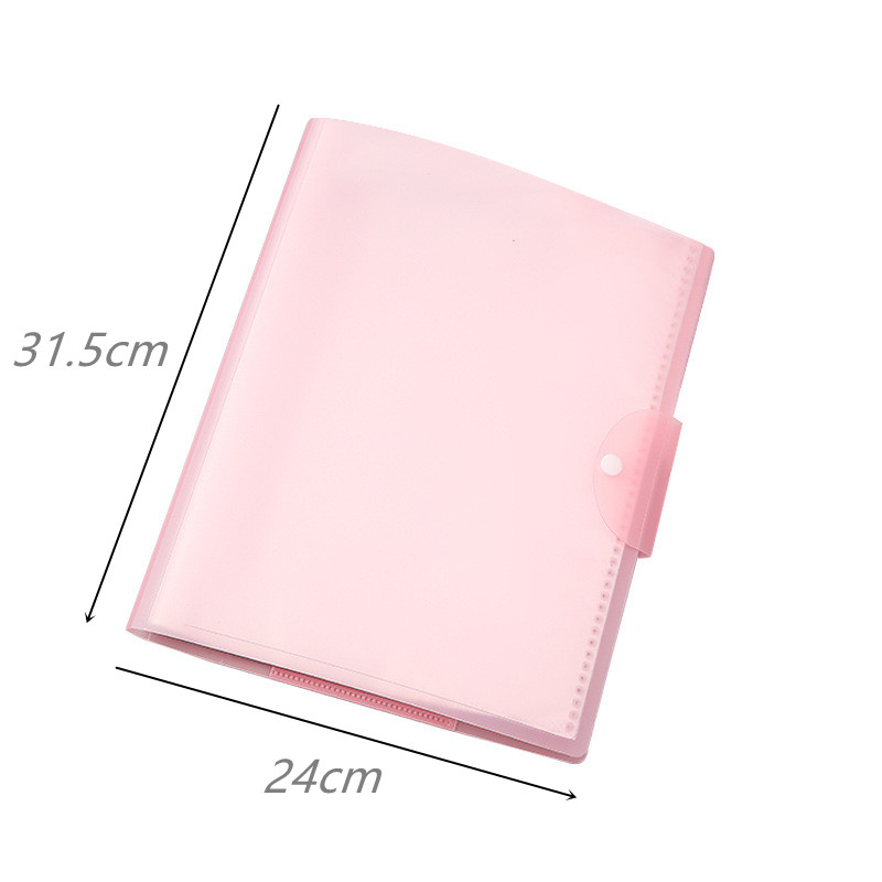 20/30/40 Sheets File Folder For Documents Letter A3 Paper Portable Business Briefcases Booklet Organizer Office Student Supplies