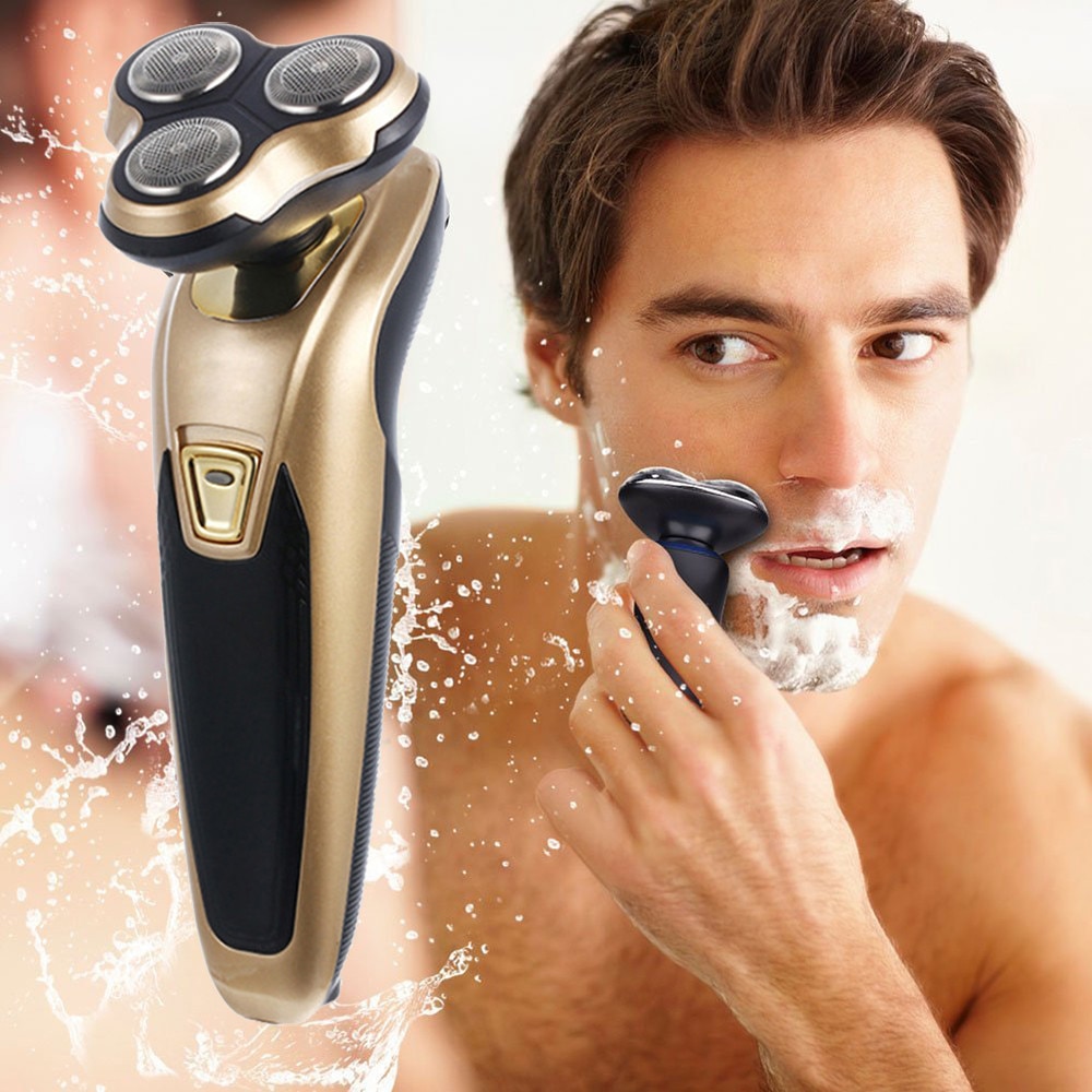 Electric Rechargeable Electric Beard Trimmer Shaving Wet and Dry 3 in 1 With Nose Waterproof Men Beard Razor