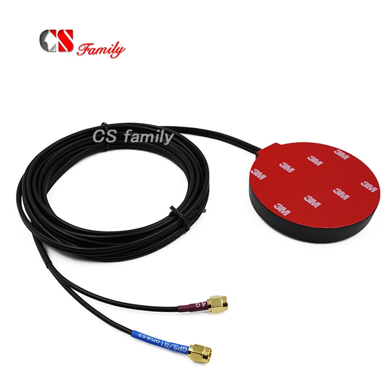 M2M IOT LTE GPS combo antenna,network 4G LTE GPS GLONASS external antenna W/sma male,3m cable, LTE CAT-11/GPS 2 IN 1 antenna 1pc