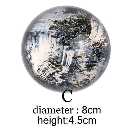 Creatieve Chinese Presse-papier Voor Schilderen Kalligrafie Glas Papier Gewicht Art Tekening Levert Art Set: C