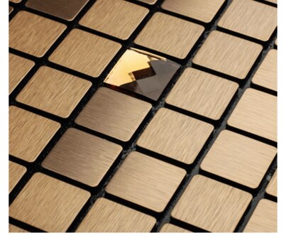 Selbst-adhesive Europäischen metall aluminium kunststoff panel mosaik fliesen TV hintergrund wand glas bar spiegel wohnzimmer 3D wand aufkleber: N