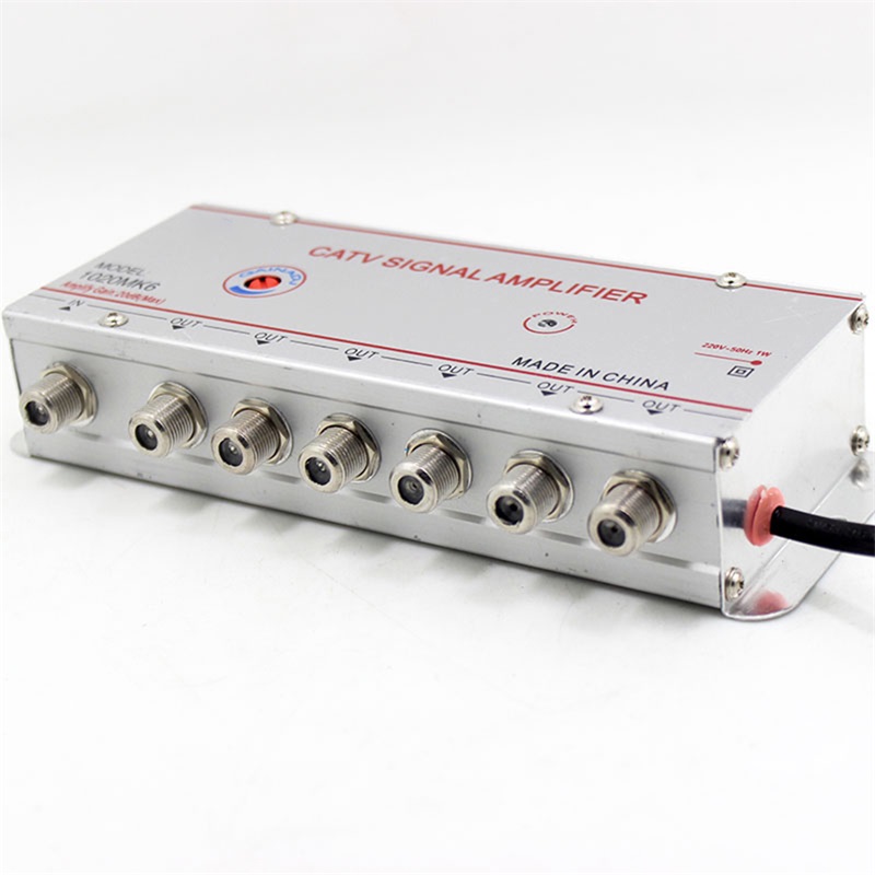 4/6/8 Way 20 db Digital tv Antenna CATV TV box Signal Amplifier Antenna for digital tv Signal Booster Splitter US EU Plug 220V