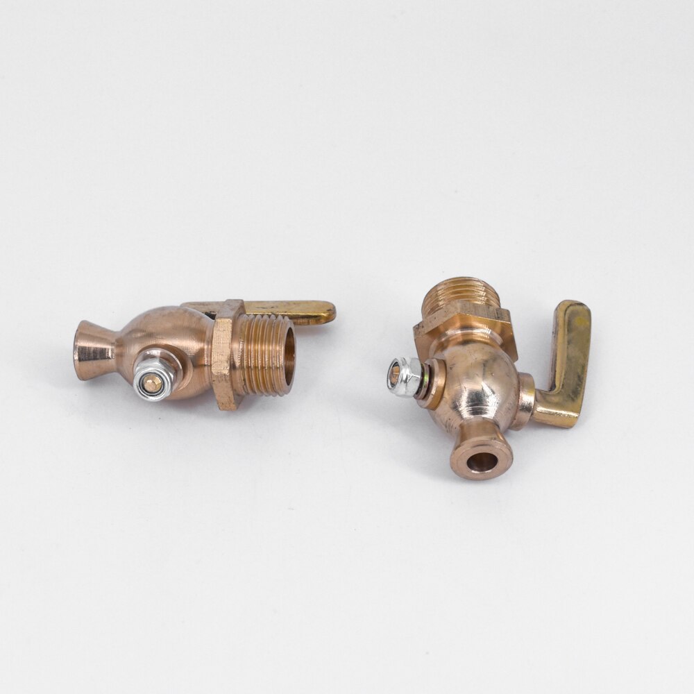 1/4" 3/8" 1/2" 3/4" BSP Male Brass Drain Petcock Shut Off Valve Water Gas Oil