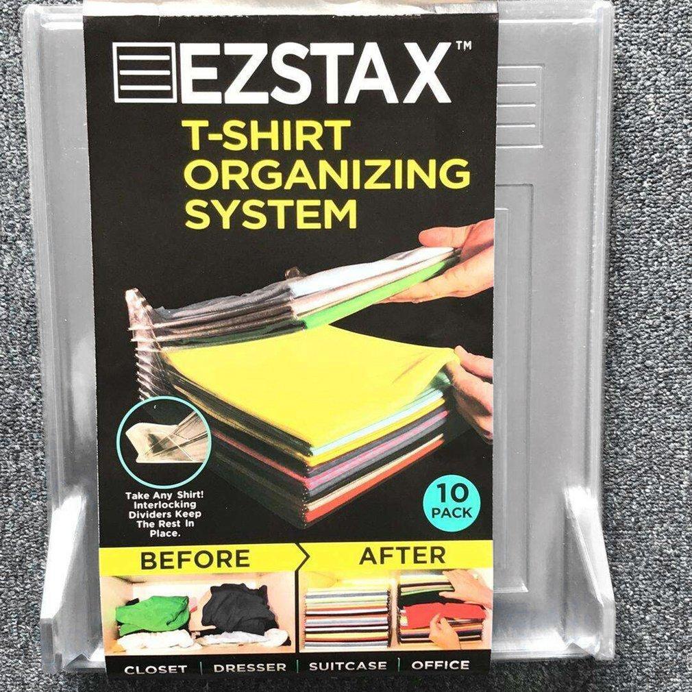 1/5/10 Clothes Organizer System Closet Drawer Office Desk File Cabinet 5 Layer Clothes Folder Clothes Organizer