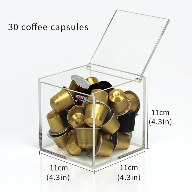 Koffie Capsule Houder - Verstelbare Wand Organizer Voor 14 K-Cups & Nespresso Capsules 37-58mm