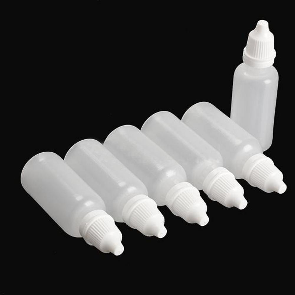 1/6/10pcs 10ml Empty Plastic Squeezable Dropper Bottles Eye Liquid Dropper Eye bottle Container Bottle Small Empty Bottles: 6pcs