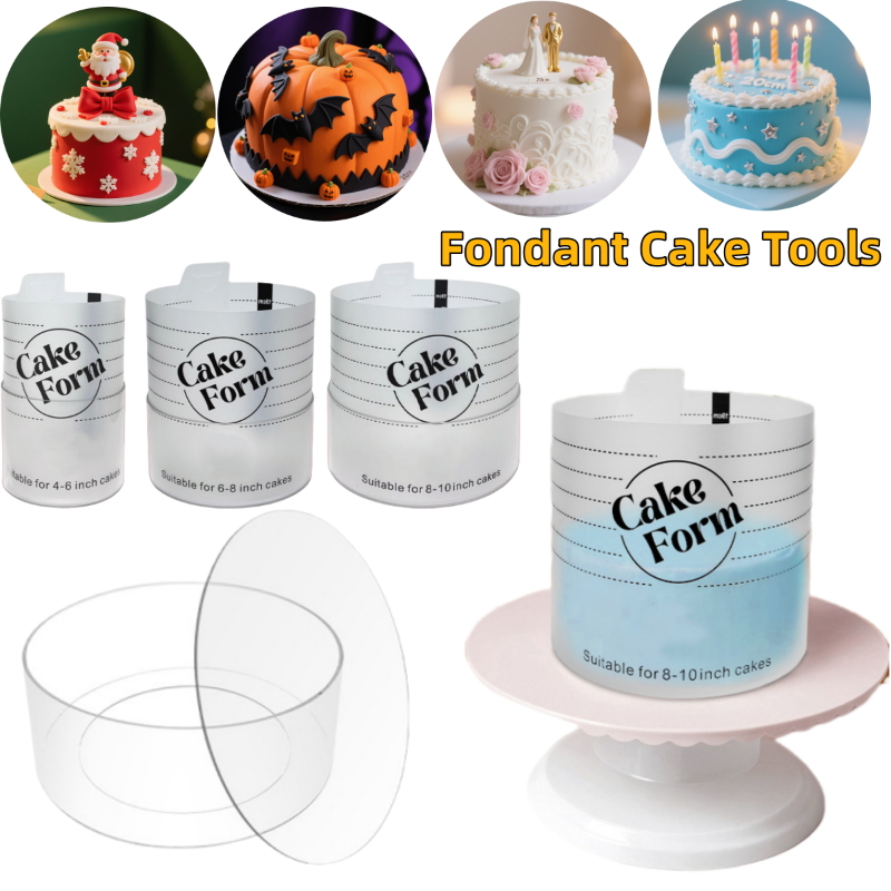 Einstellbare Runde Kuchen Ring bilden Versenkbare Fondant Werkzeuge Mousse Kuchen Ring Acryl Kreis Backen Ring Kuchen Werkzeuge