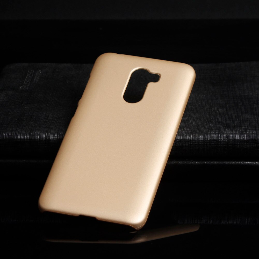 Matte Plastic Coque Cover 5.99For Xiaomi Pocophone F1 Case For Xiaomi Mi Pocophone Poco F1 Phone Back Coque Cover Case: Golden