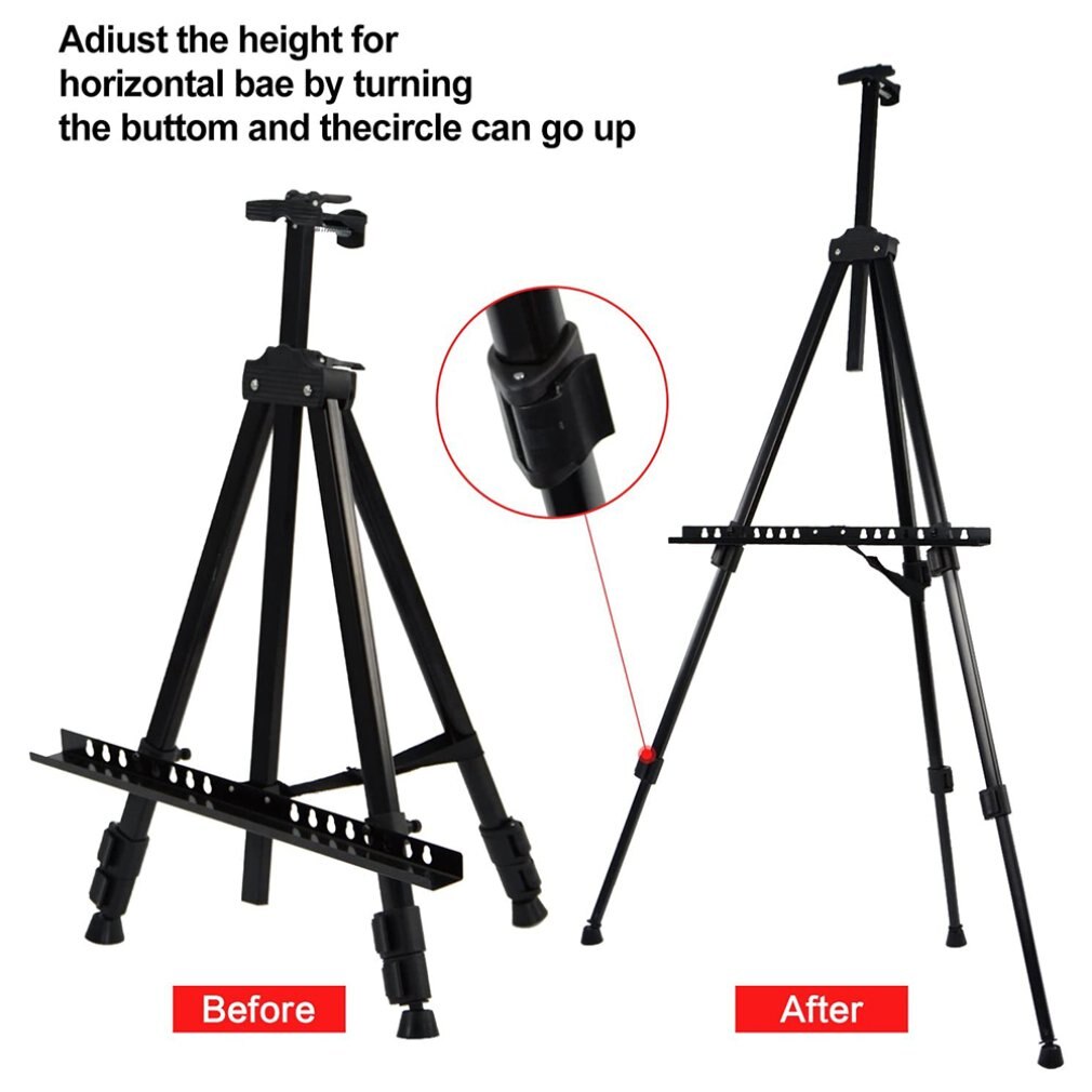 Opvouwbare Schildersezel Ijzer Art Supplies Telescopische Statief Schildersezel Kantoorbenodigdheden Display Rack Pop Reclamebord Display Rack